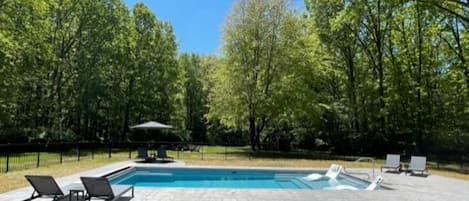A heated pool