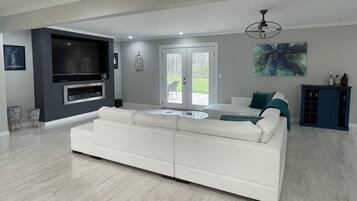 Smart TV, video games, table football, books