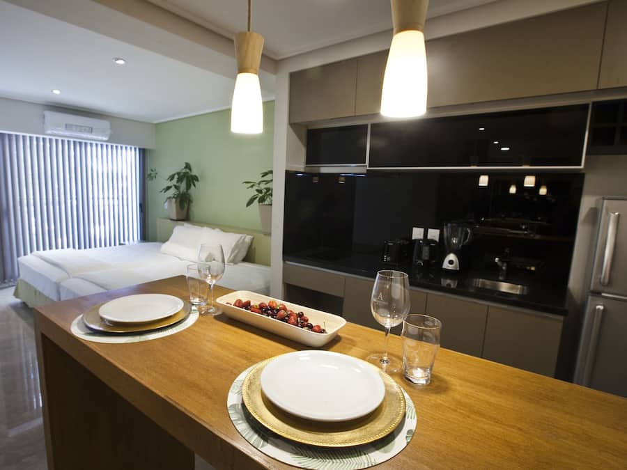 Studio | Premium bedding, down comforters, pillowtop beds, individually decorated