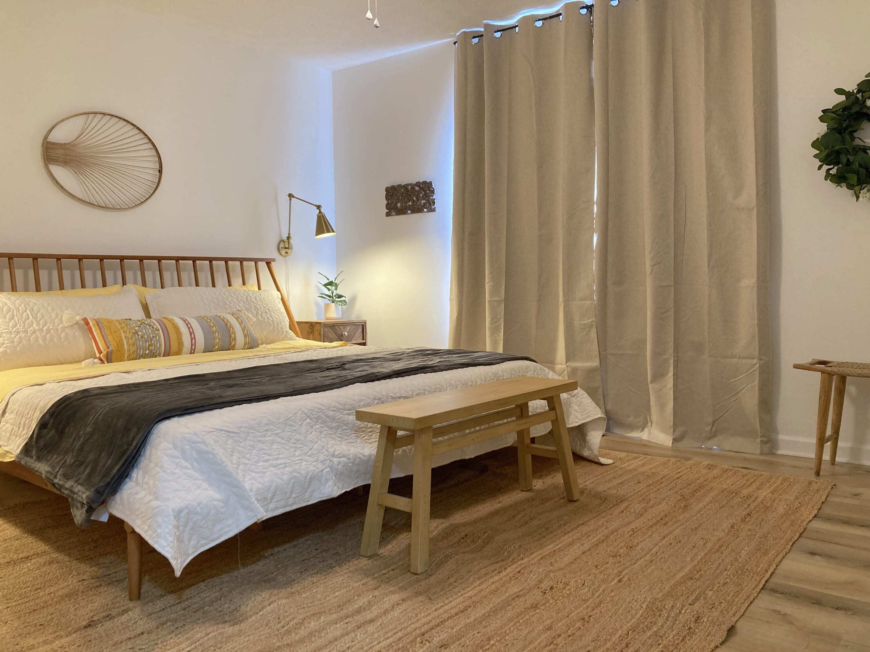 2 habitaciones, tabla de planchar con plancha y wifi gratis 