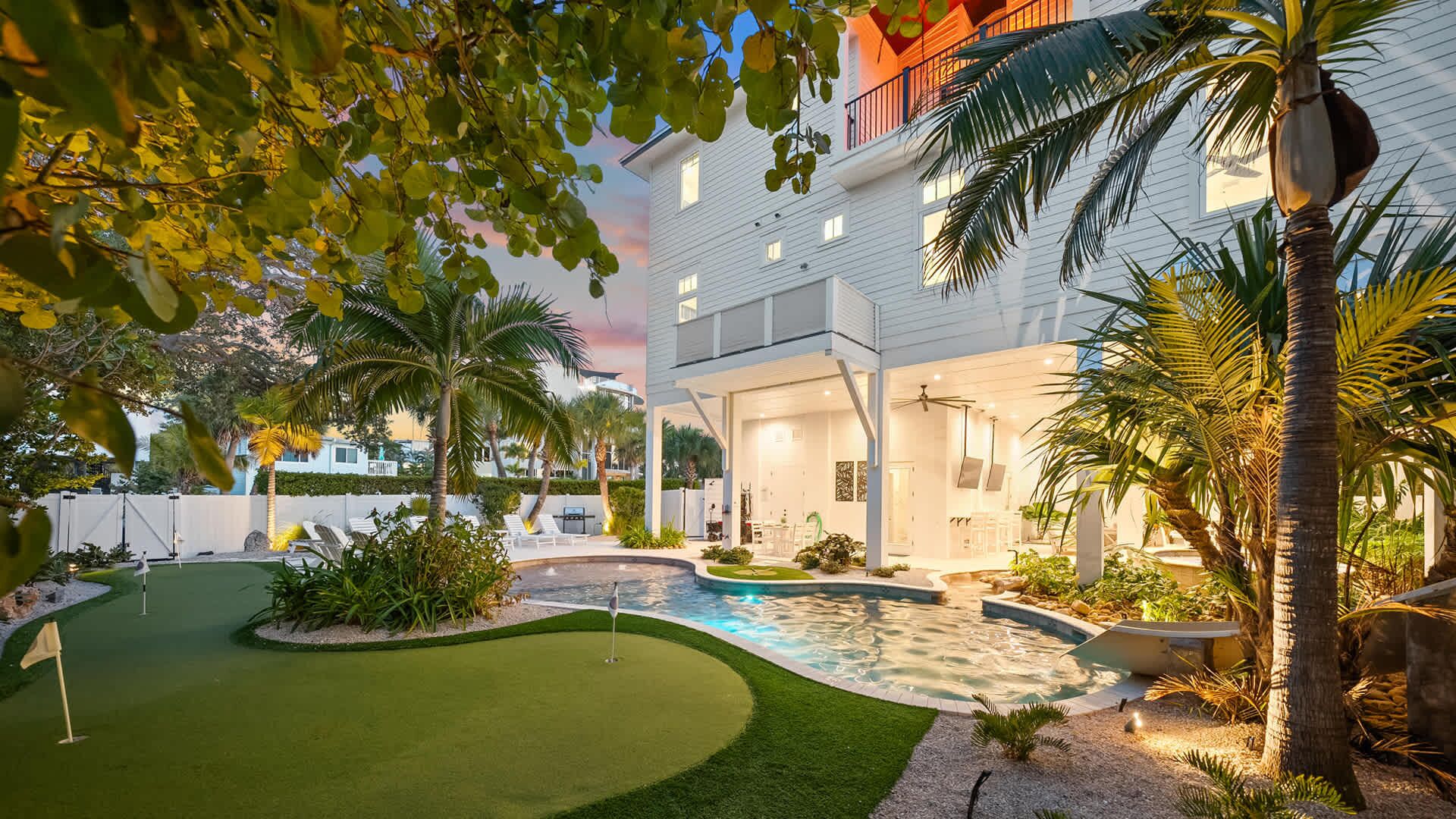 Piscine extérieure, piscine chauffée