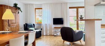 Vacation apartment in the beautiful village - idyllic location with terrace and garden