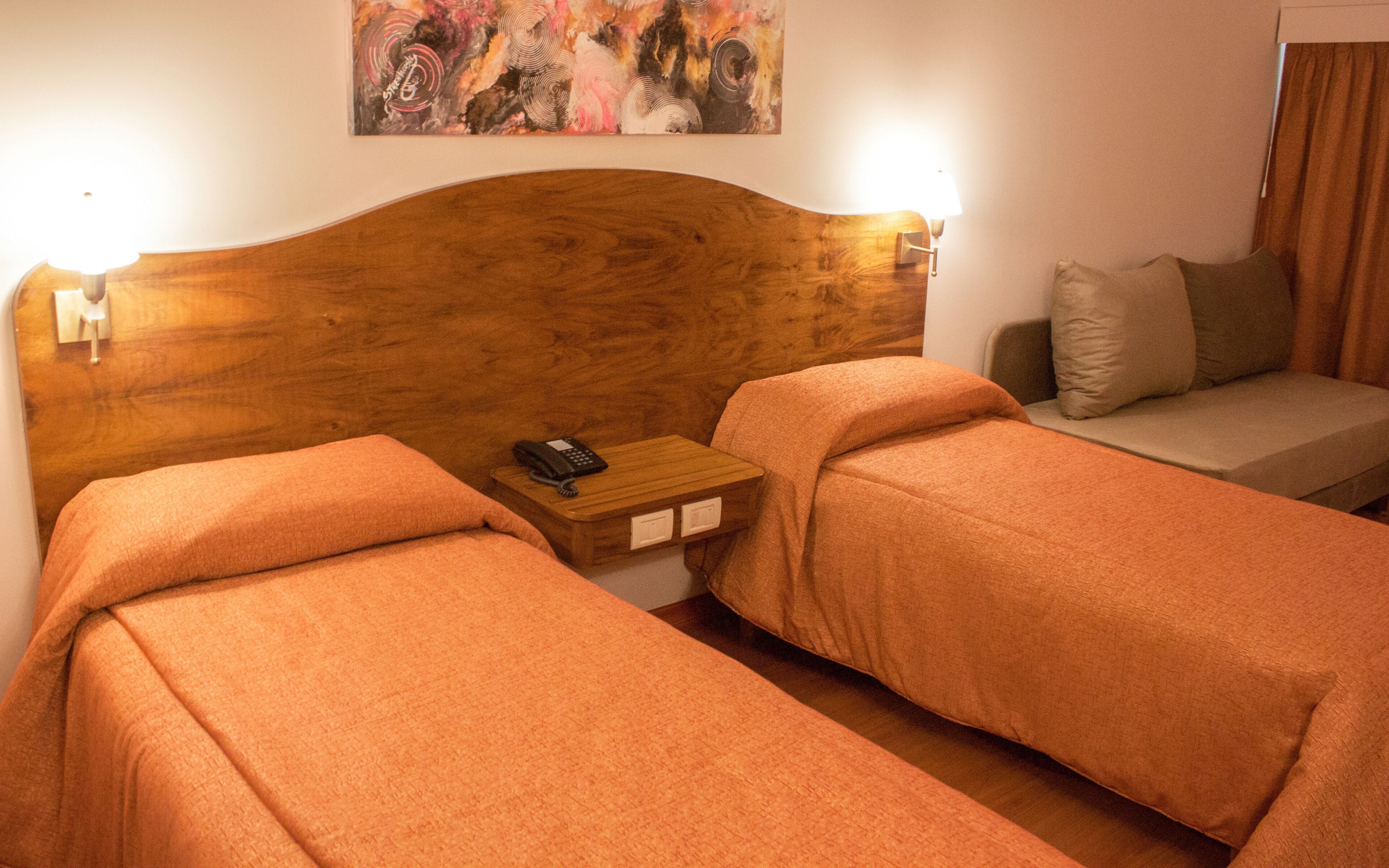 Premium bedding, down comforters, pillowtop beds, minibar