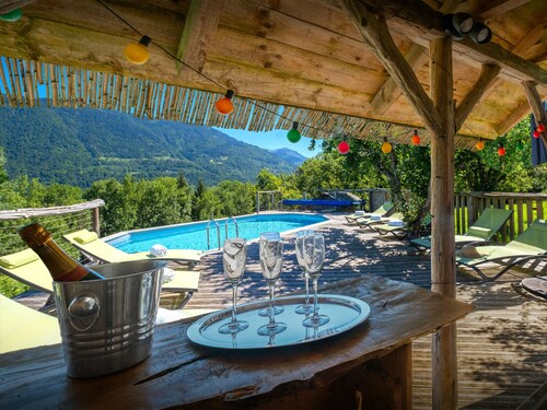 Chalet Keramis -  alpine break for 15, hot tub & games room - OVO Network