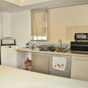 Microwave, oven, dishwasher, toaster