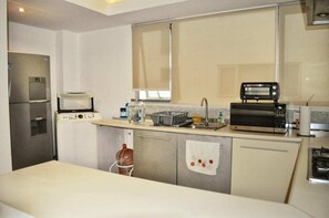 Microwave, oven, dishwasher, toaster