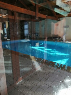 Indoor pool, a heated pool