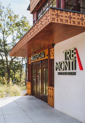 Façade de l’hébergement