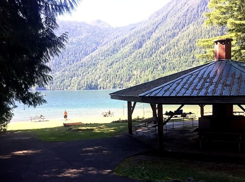 Cozy Cabin Escape Lake Cushman Access + Hiking, Pickleball, Golf. Pet Friendly!