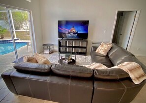 Smart TV, video games, table football, ping pong
