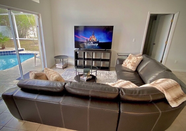 Smart TV, video games, foosball, table tennis