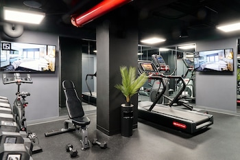 Fitness center at The FIDI Hotel