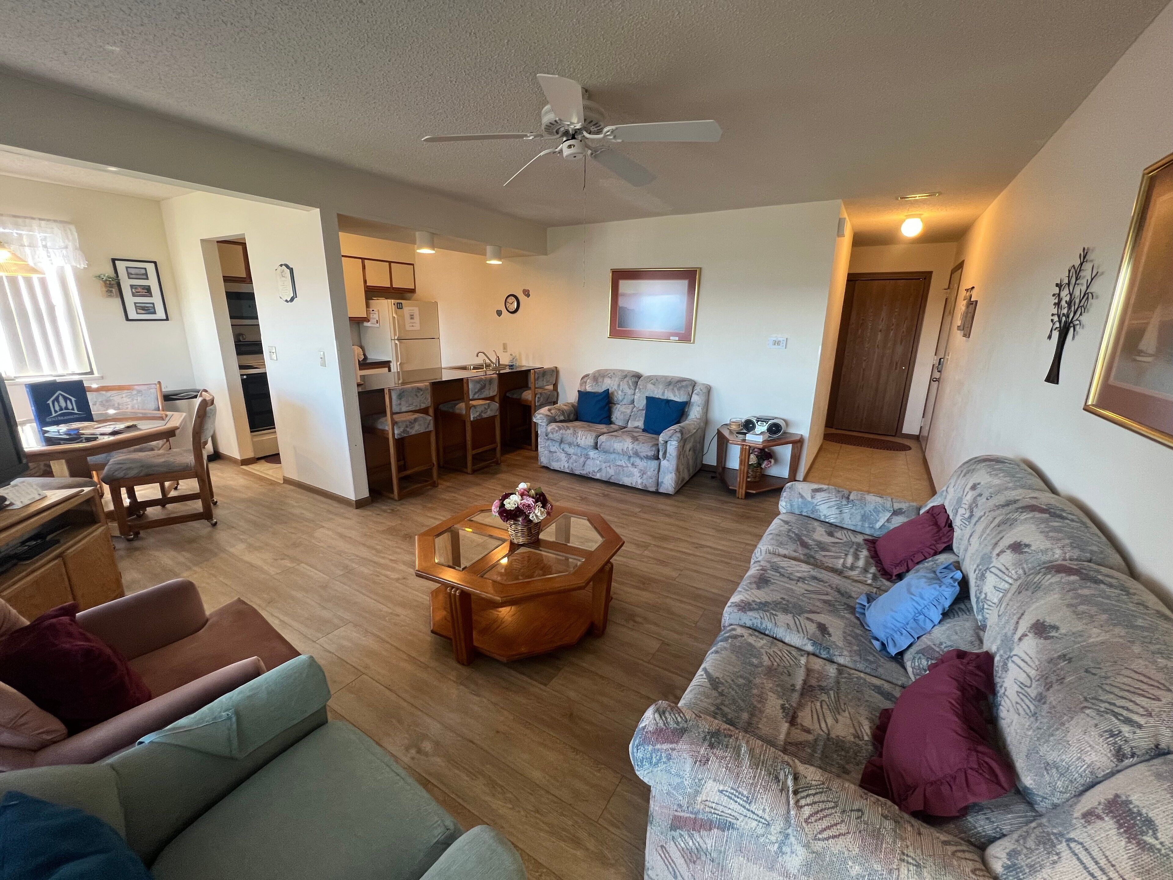 Televisión y reproductor de DVD 