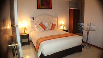 Standaard tweepersoonskamer | Lakens van Egyptisch katoen, luxe beddengoed, donsdekens