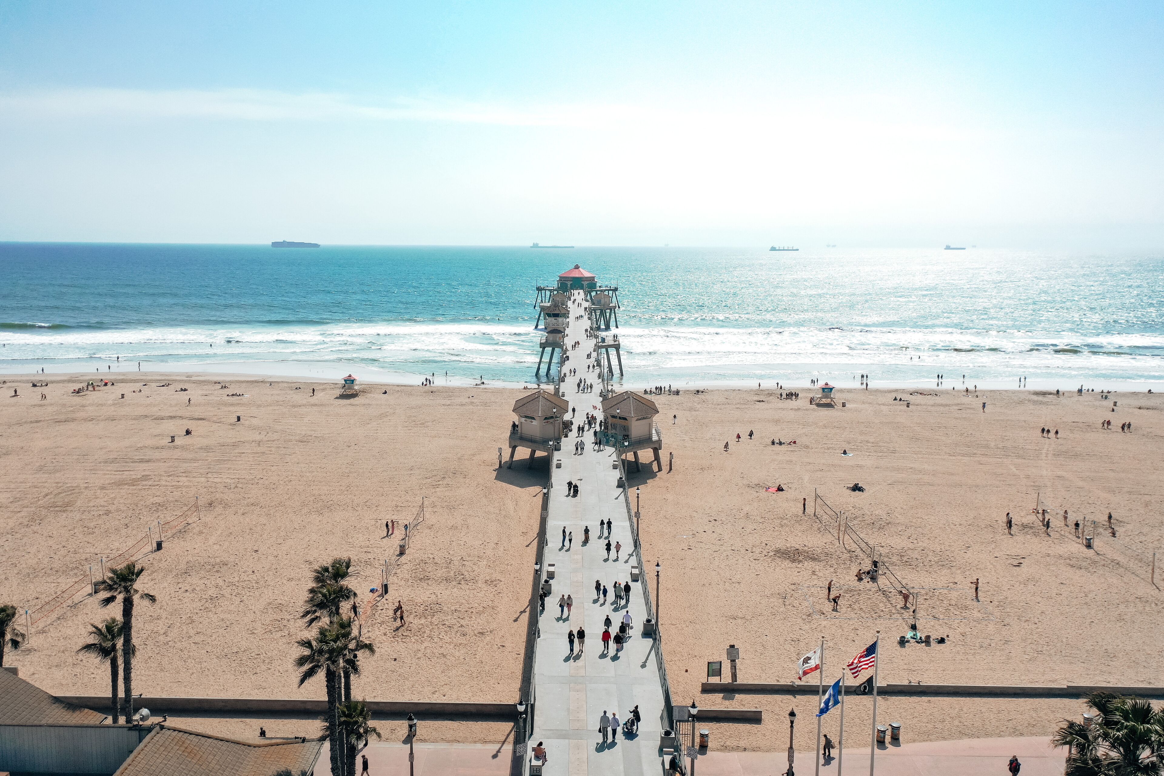 In Strandnähe, Liegestühle, Strandtücher