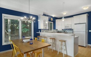 Fridge, microwave, oven, stovetop - NEW Scenic Lake Michigan House w/ Direct Access to Private Beach (Manistee)