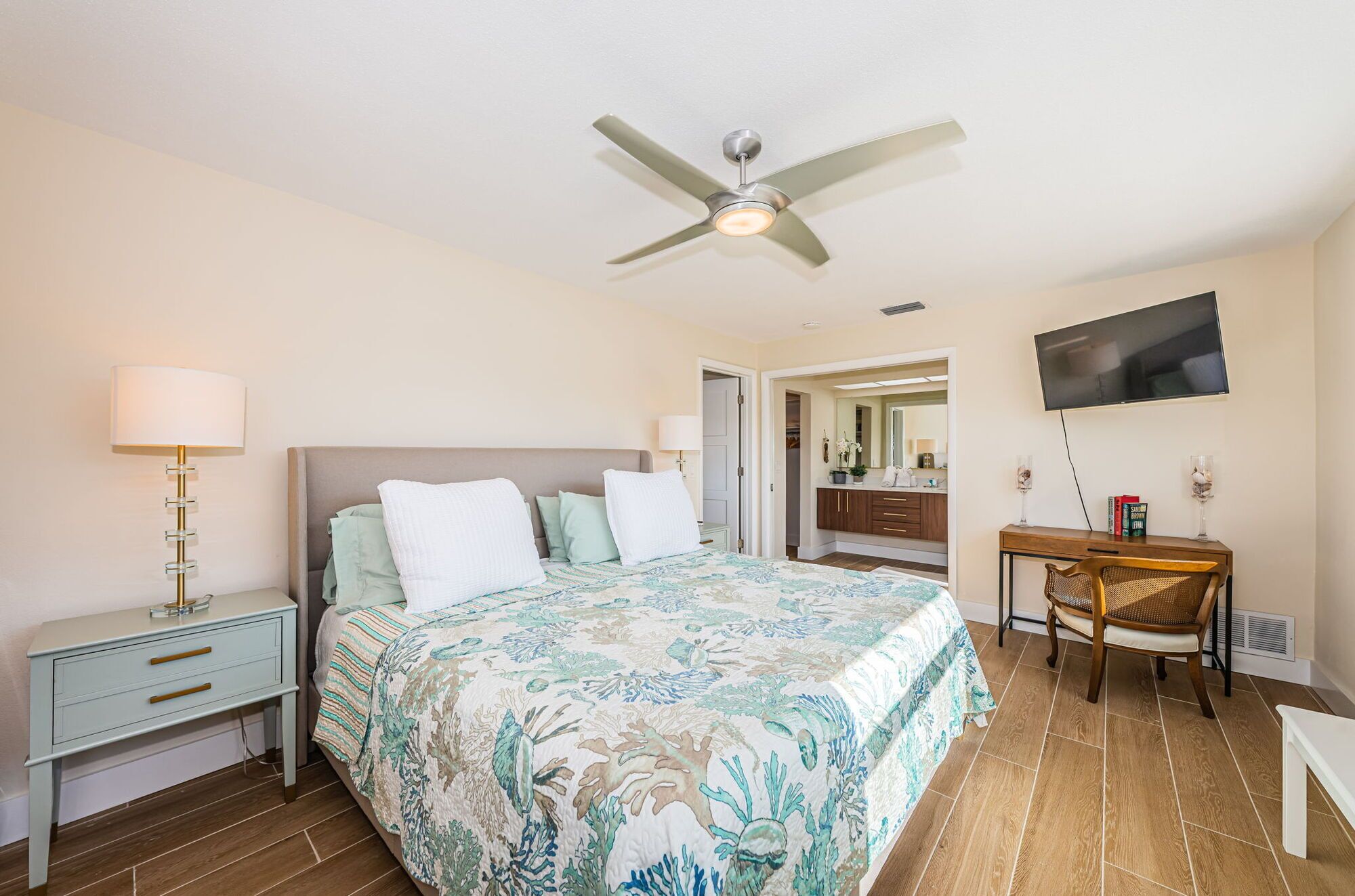 All new flooring and nightstands