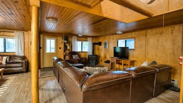 Télévision, cheminée