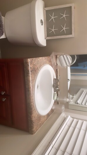 Combined shower/tub