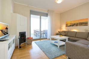 Fernseher, Kamin