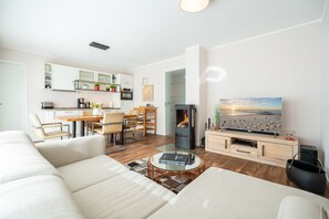 TV, fireplace - Quartier Ahlbeck, app. 04 (Heringsdorf)