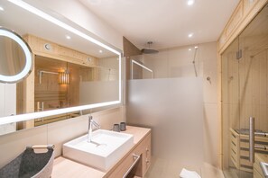 Douche, serviettes fournies