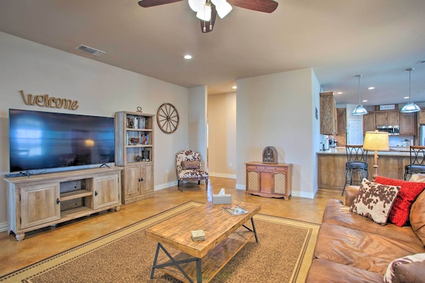 TV, fireplace, DVD player, table football