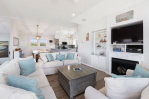 Televisión y oficina 