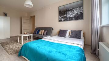 Familienapartment | 2 Schlafzimmer, laptopgeeigneter Arbeitsplatz, Bügeleisen/Bügelbrett