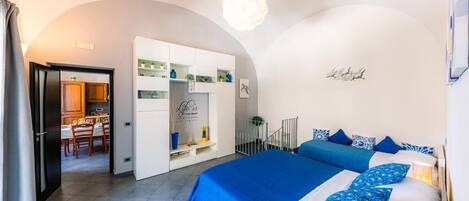 2 bedrooms, soundproofing, iron/ironing board, travel cot