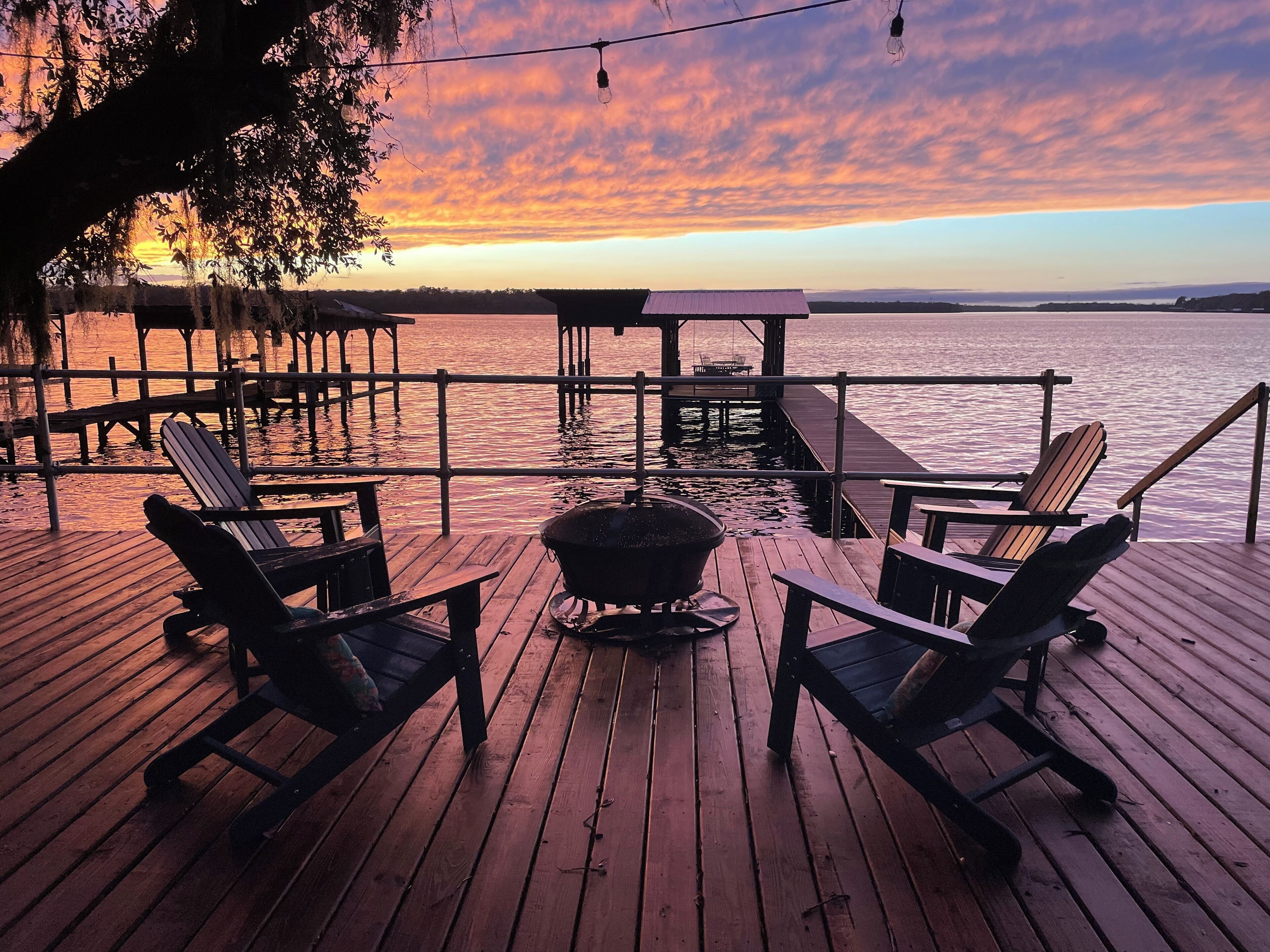 Enjoy beautiful sunsets from the deck!