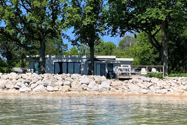View of house from water