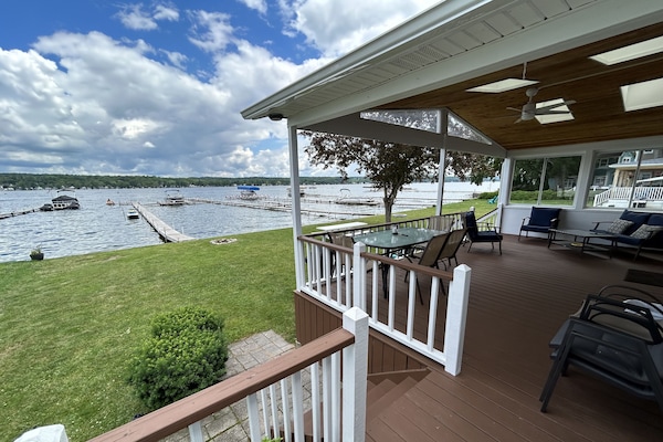 Lake Bedroom Deck View