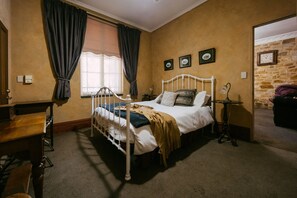 1 bedroom, iron/ironing board, travel cot, bed sheets