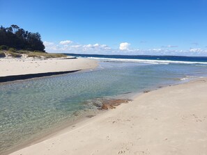 Beach nearby, beach umbrellas