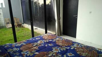 1 slaapkamer, een bureau, gratis wifi, beddengoed