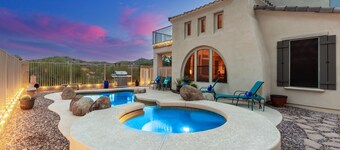 Secluded Luxury Retreat with Heated Pool/Spa, Game Room and Nearby Golf & Hiking