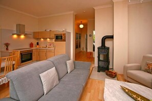 Fernseher, Kamin