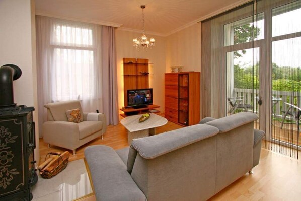 Fernseher, Kamin