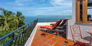 Terrace/patio - Rooftop 1-BR Penthouse Ocean & Sunset Views and Private Hot Tub at Luxury Resort (Puerto Vallarta)