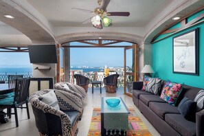 TV - Entire Floor at Luxury Resort: Two 6TH-Floor Penthouses w/ Ocean Views (Puerto Vallarta)