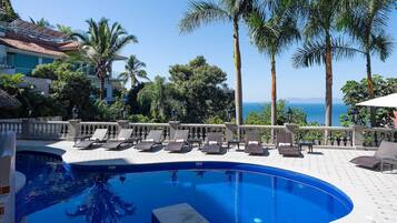 A heated pool