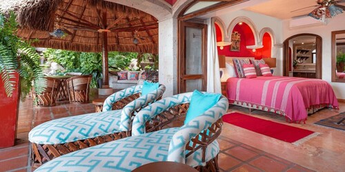 Vast 3-BR Hacienda w/ Outdoor Patio & Kitchen at Oceanview Luxury Resort