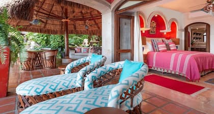 Vast 3-BR Hacienda w/ Outdoor Patio & Kitchen at Oceanview Luxury Resort