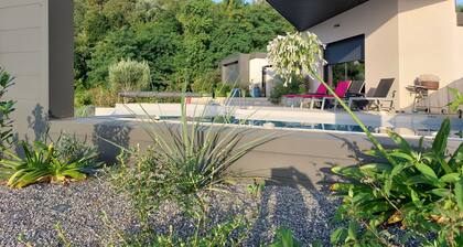 Contemporary house with swimming pool near VALENCE