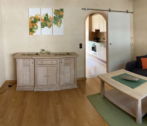 Bright and cozy vacation apartment with covered balcony in Mediterranean style!