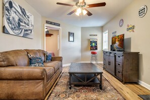Smart TV, video games, DVD player, books