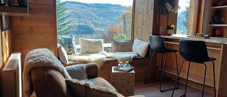 TV connectée, cheminée