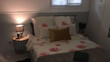 1 bedroom, desk, travel crib, free WiFi