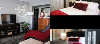 Romantic king suite located 15 minutes from U of I